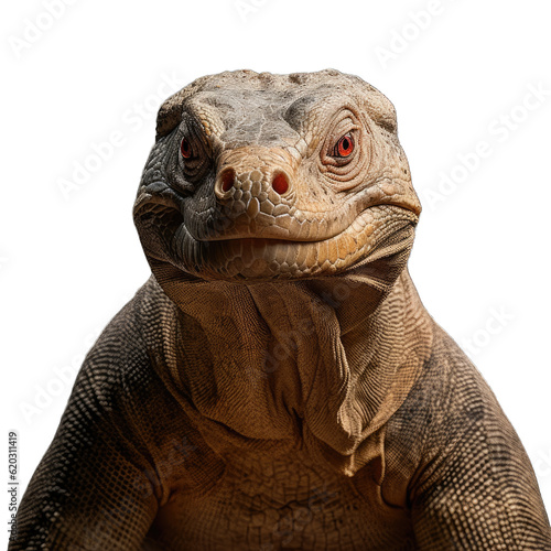 a close up of a large lizard on a black background