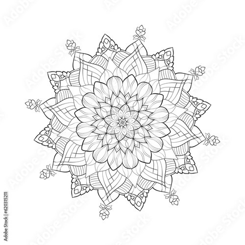 circular mandala coloring book