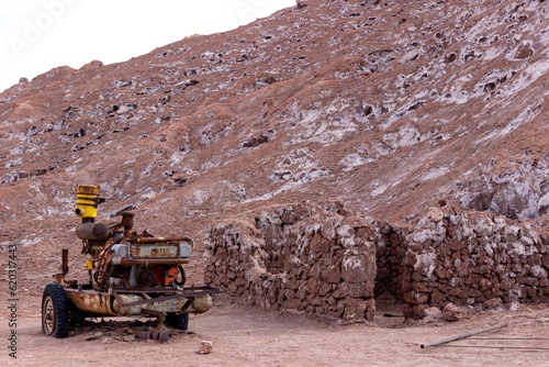old tractor in the desert