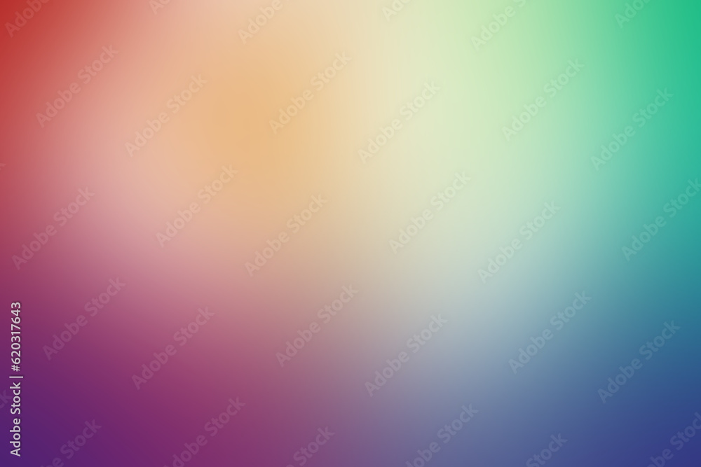 Abstract blurred gradient mesh background in vibrant rainbow colors. Colorful smooth banner template. Easy editable soft color illustration with no transparency. smooth image used for ad, poster, web