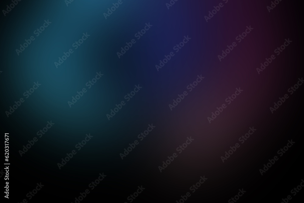 Abstract blurred gradient mesh background in dark night colors. Smooth banner template. Easy editable color illustration with no transparency. smooth image used for ad, poster, web, games,  business