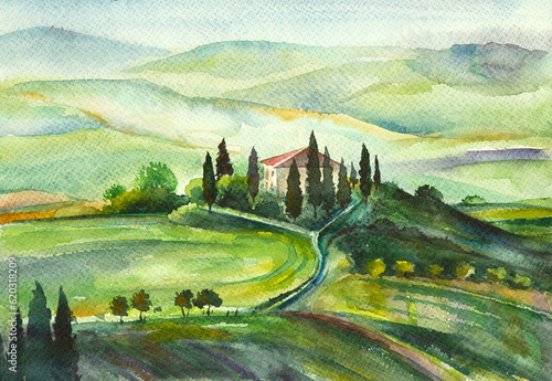bright Tuscan landscape © hikolaj2