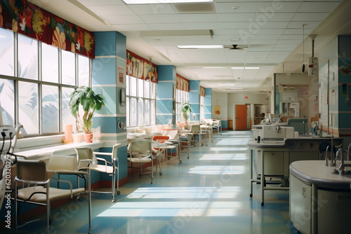 interior of hospital ai generative art