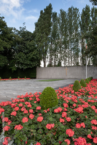 Photography City of Dublin Ireland. War memorial. Wall.