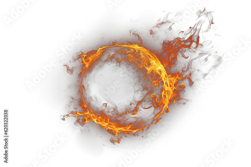 Burning Ball VFX Element for Compositing Transparent Background