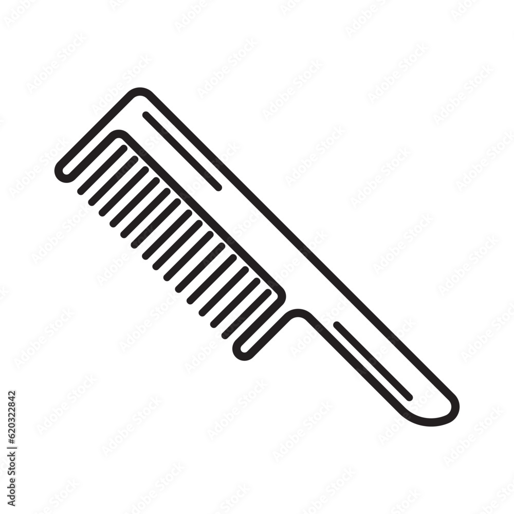 hair comb icon logo vector design template hair comb icon logo vector design template
