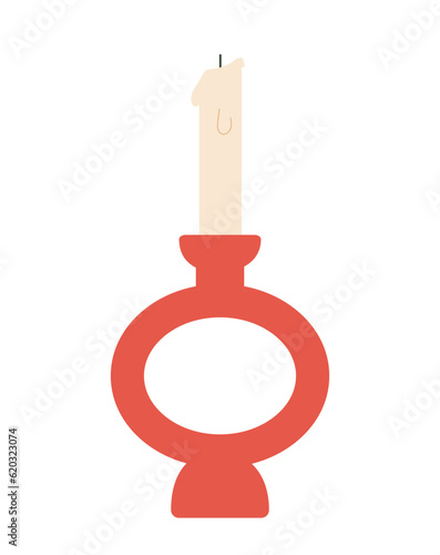 Candleholder with candle concept