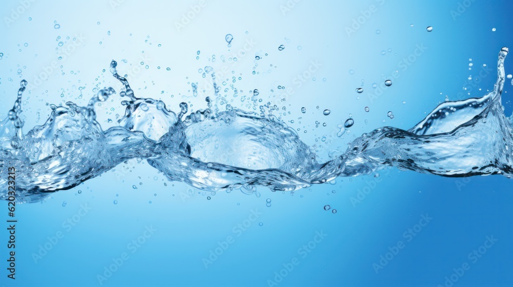 Water splashes. Illustration AI Generative. Water splashes. Illustration AI Generative.
