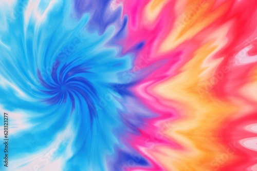 Tie dye background Illustration AI Generative.