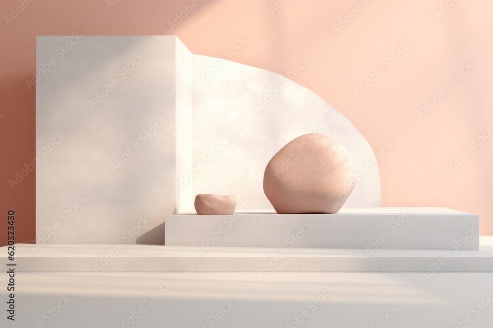 Fototapeta premium Abstract stone background. Illustration AI Generative.