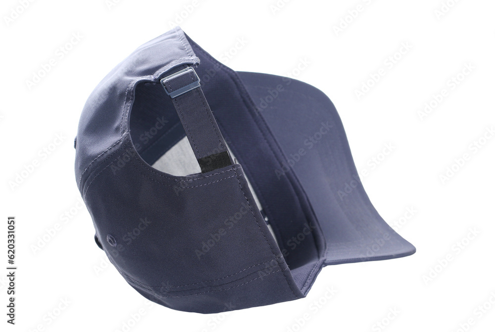 Blue baseball cap isolated on white, clipping path Blue baseball cap isolated on white, clipping path
