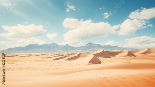 Desert landscape with a sandstorm AI  Generative AI  Generative
