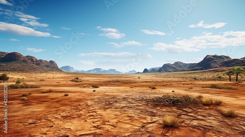 Desert landscape with a sandstorm AI, Generative AI, Generative