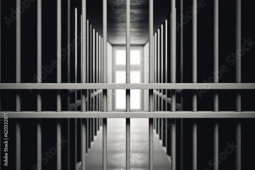 Prison bars. Background for crime news. AI generated, human enhanced © top images