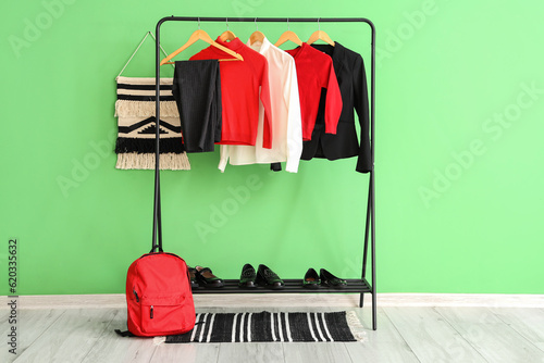 Stylish school uniform hang...