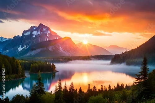 sunrise over the mountains © Matthew