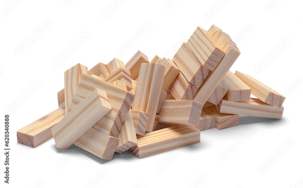 Wood Block Pile