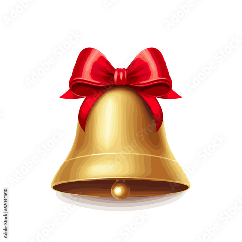 christmas bell isolated on white background