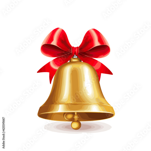 christmas bell isolated on white