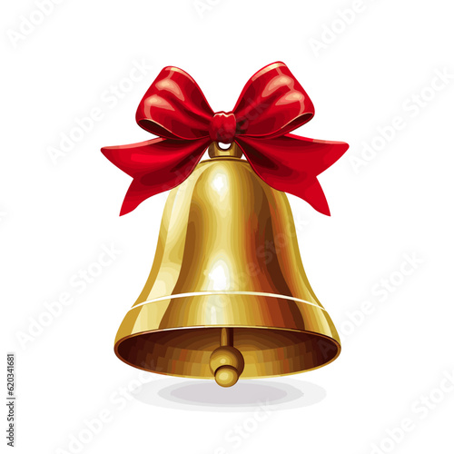 christmas bell isolated on white