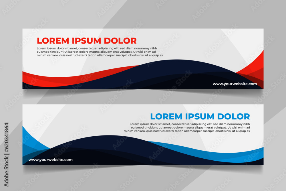 business banner design in modern style business banner design in modern style