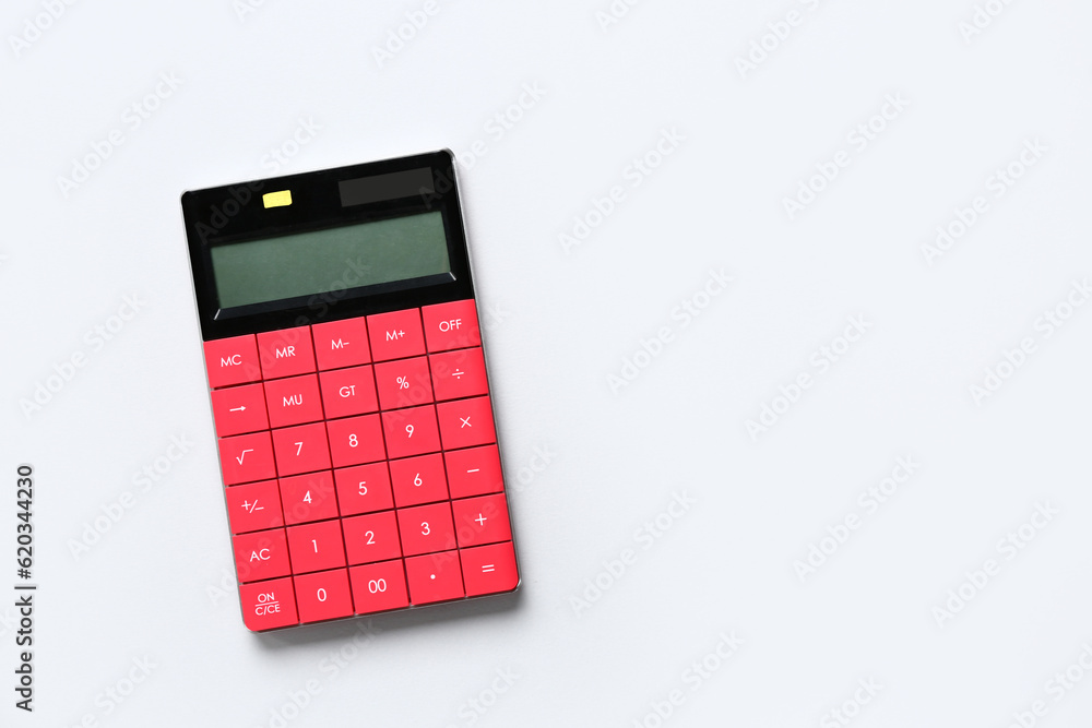 Modern calculator isolated on white background Modern calculator isolated on white background