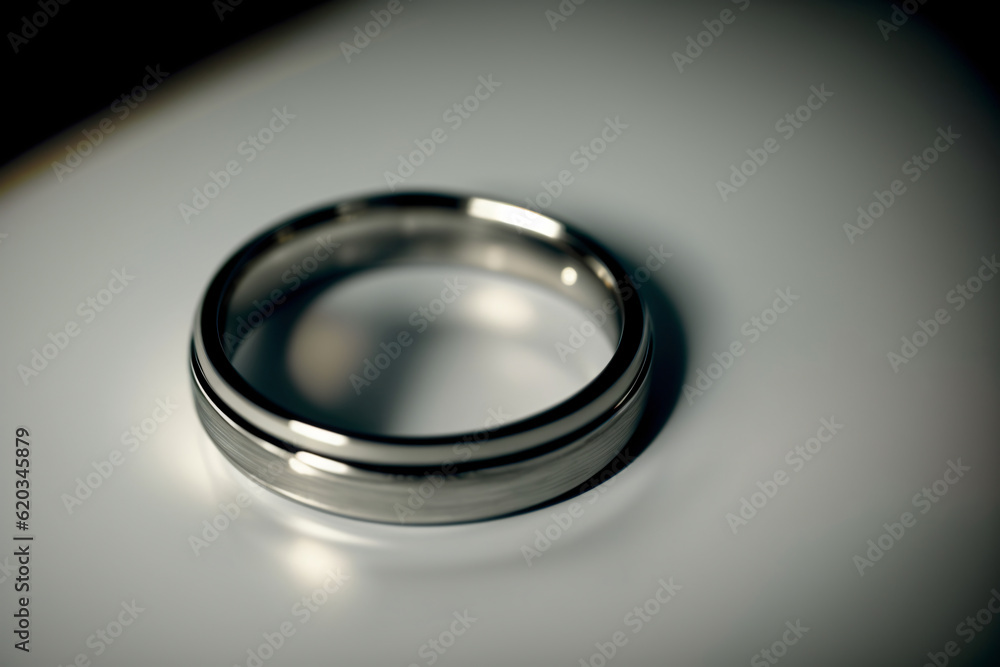 A Close Up Of A Wedding Ring On A Table A Close Up Of A Wedding Ring On A Table