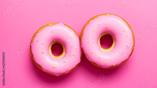 pink heart shaped donut