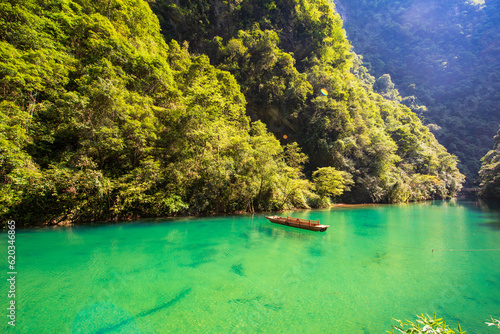 Scenery of Pingshan Grand Canyon in Enshi, Hubei, China photo