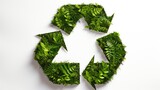 Eco recycling symbol, environment concept