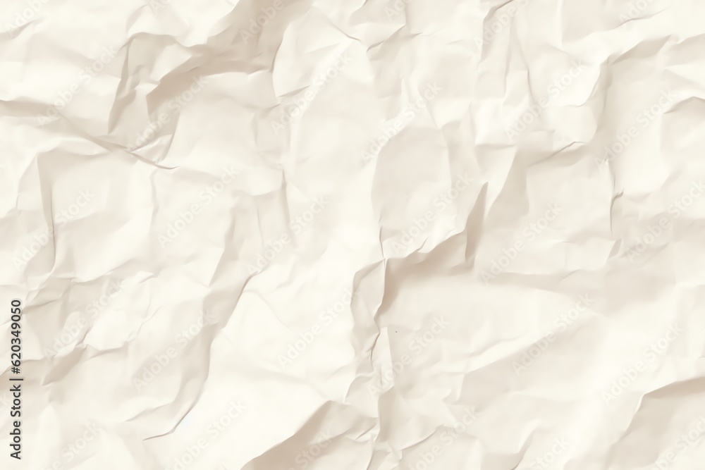 Seamless white crumpled paper texture Seamless white crumpled paper texture