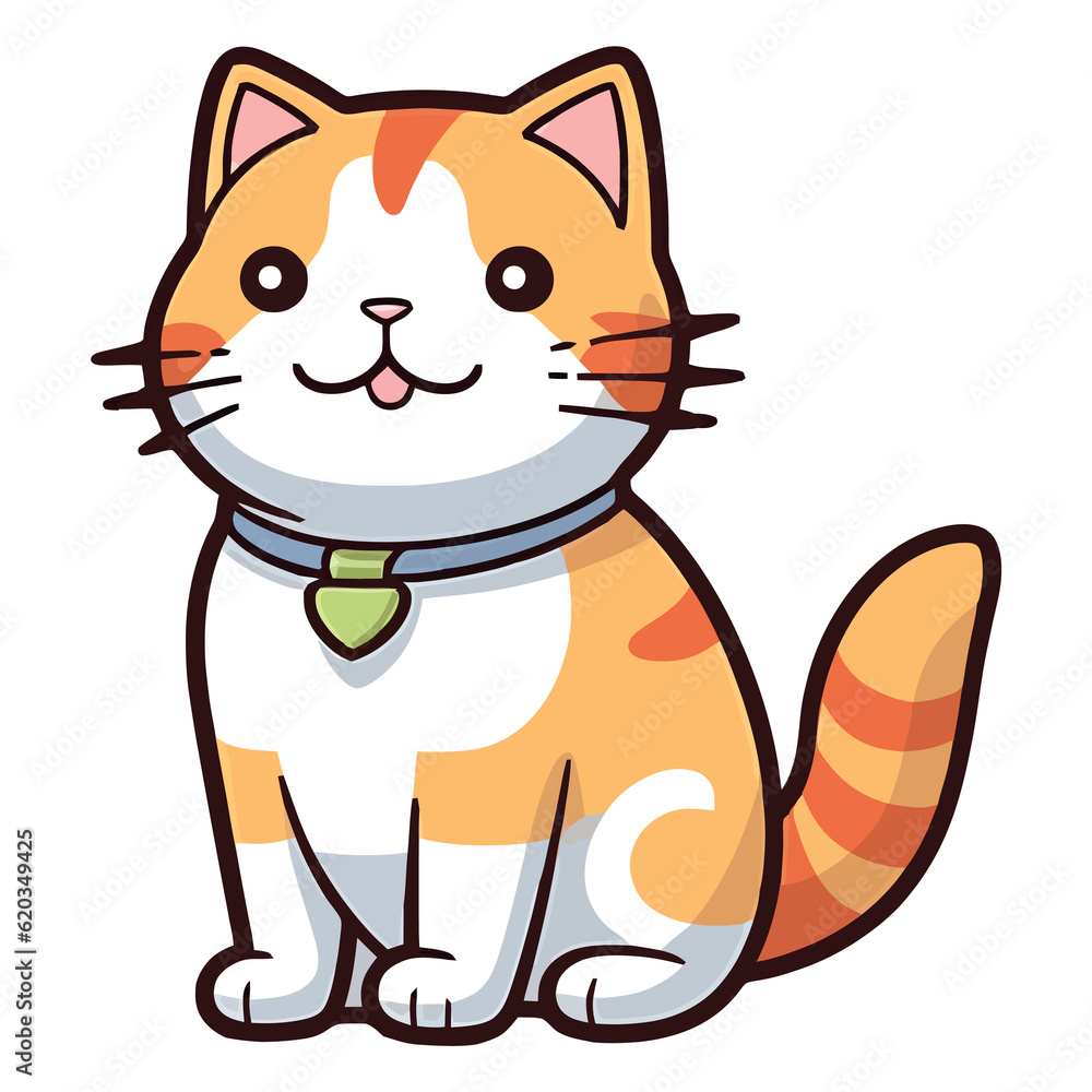 Fluffy Companion: Captivating 2D Illustration of a German Rex Cat Fluffy Companion: Captivating 2D Illustration of a German Rex Cat
