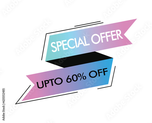 Vector illustration best price, specal offer and flash sale discount banner template promotion. Super sale banner template design. Web and social media banner for mega sale promotion discount. photo