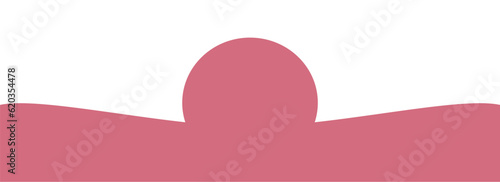 pink footer and header for presentation banner