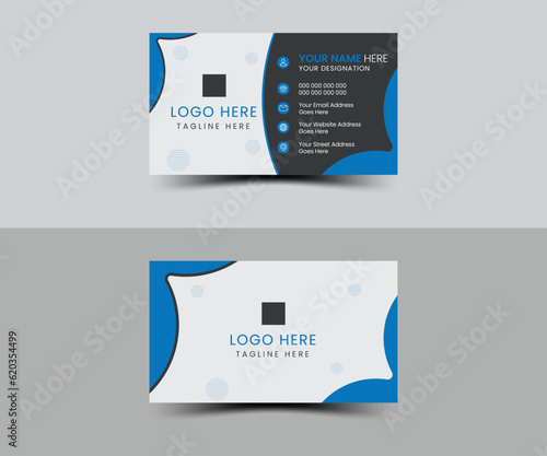 Newest professional corporate creative unique business card design.