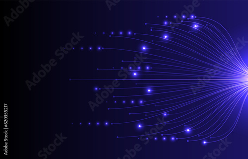 Abstract internet network connection geometric digital futuristic .molecule connected lines with dots technology background EP.2