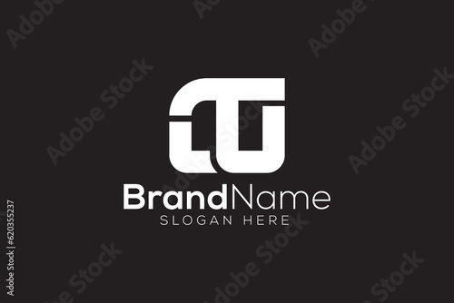 Letter T W logo design vector template