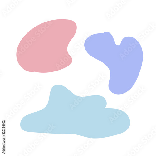 Pastel Abstract Shapes Vectors 