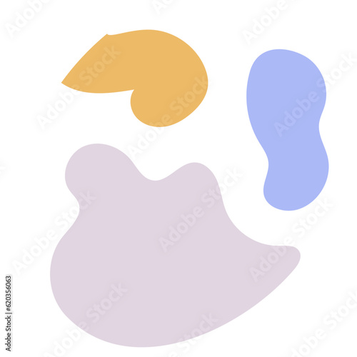 Pastel Abstract Shapes Vectors 