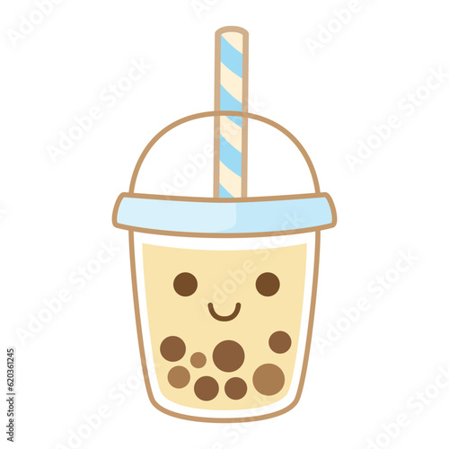Bubble tea flavors cup design collection, Pearl milk tea, Yummy drinks, Taiwan milk, Boba Bubble Milk Tea, Vector Illustration
