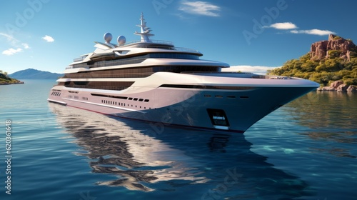 luxury yacht in the ocean,People's spending escalates after the luxury yacht epidemic © dongdong