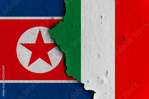 Relations between North Korea and Italy. North Korea vs Italy.