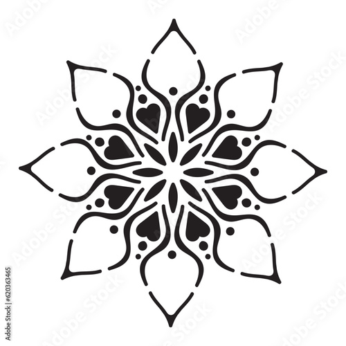 Korean japan thailand floral pattern icon illustration