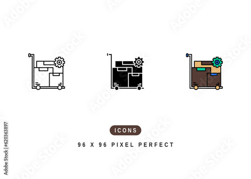 Procurement Icon. Product Order Demand Symbol Stock Illustration. Vector Line Icons For UI Web Design And Presentation