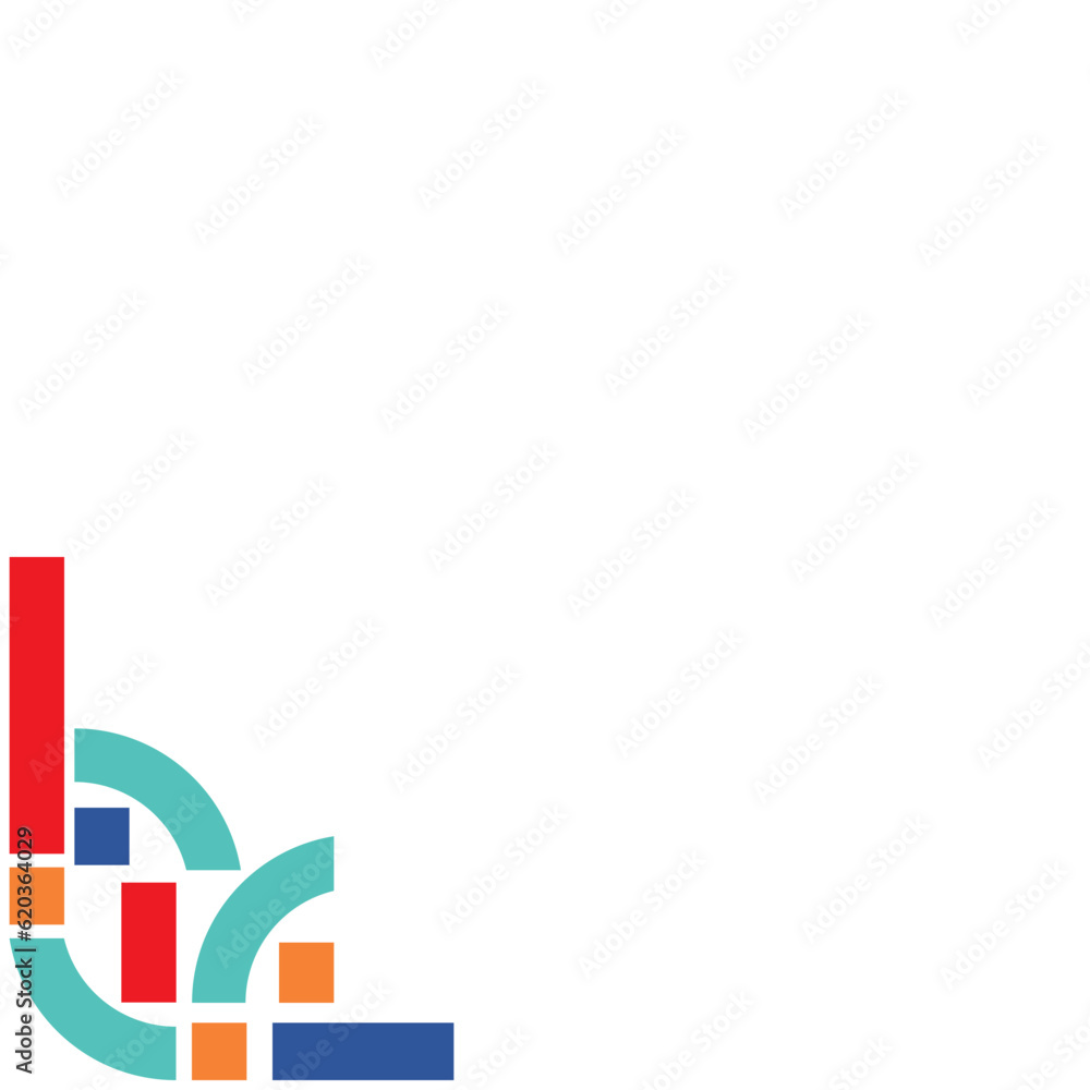 Obraz premium Abstract Shape Corner