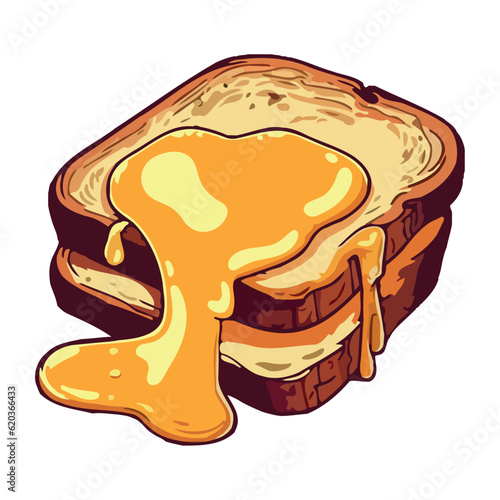 A gourmet of bread and sweet dessert