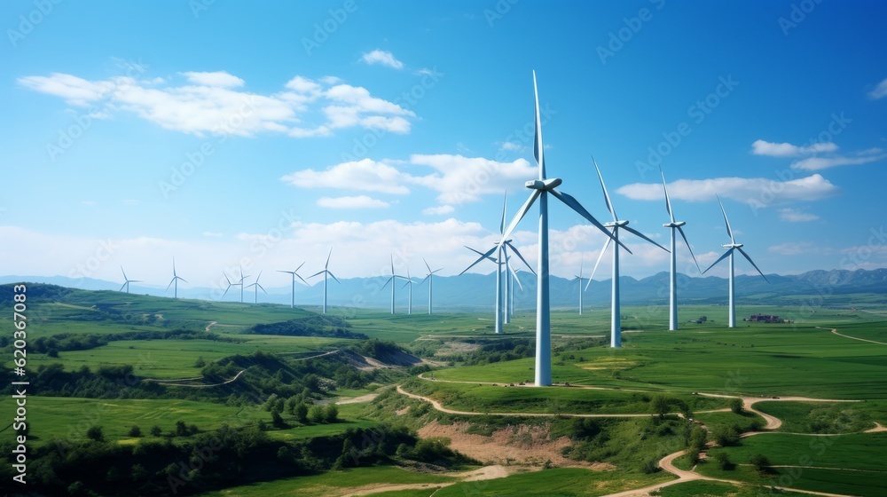 Obraz premium wind turbine in the field
