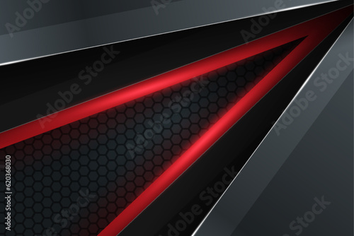 Abstract Modern Diagonal Background With Glow Red Color