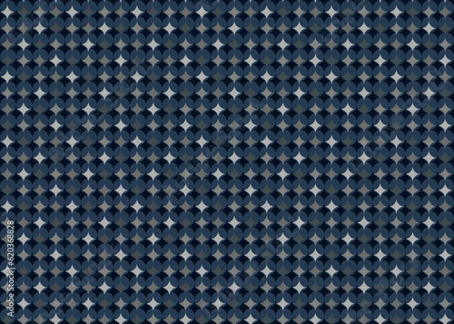 Art inspired vector background with gray and blue star elements. Abstract monochrome seamless pattern design, for print fabric textile masculine male shirt ladies dress cloth cushion 