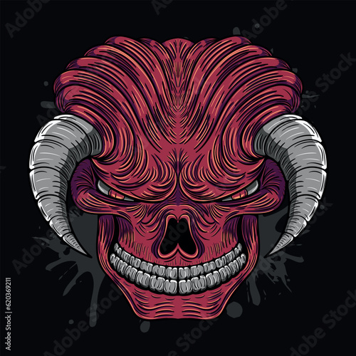 Malevolent and otherworldly character, a representation of the inner demons. With an air of mystery and malevolence, this demonic entity embodies the dark side and deepest fears the human psyche